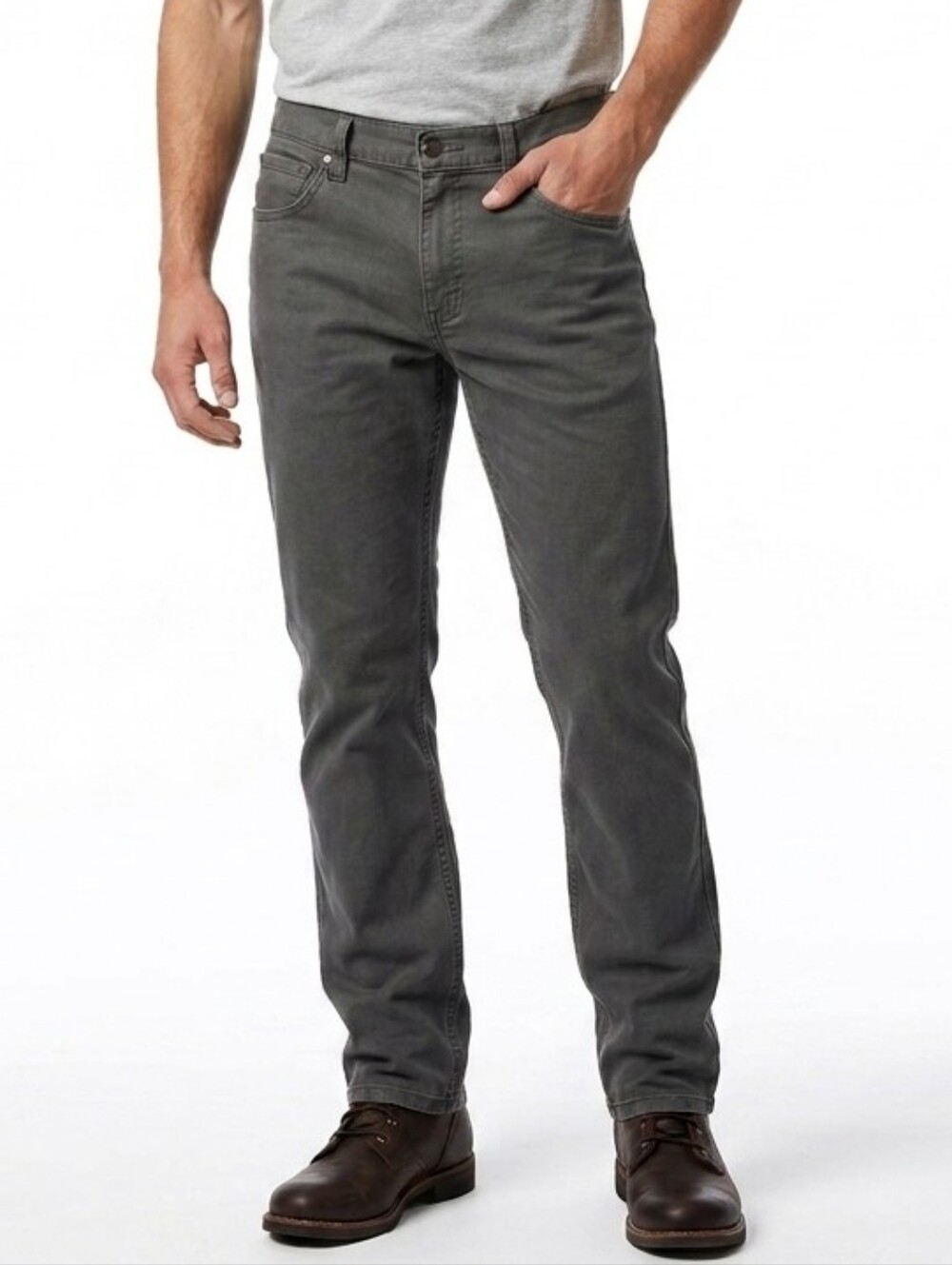 Carhartt Relaxed Straight Rigby Pants Men's 34x32 Grey Cotton Blend Workwear
